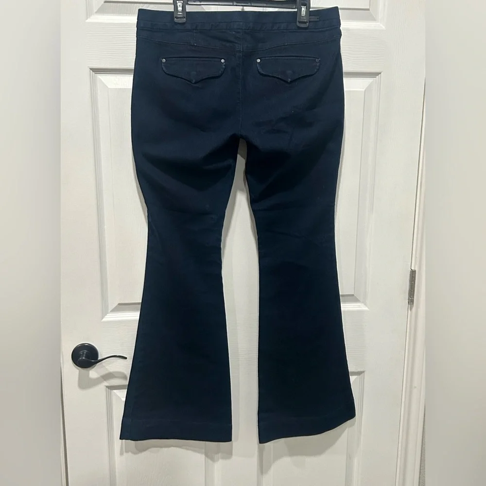 Express Stella Low Rise Flare Jeans‎ Dark Rinse Women’s Size 12 Regular Fit Y2K